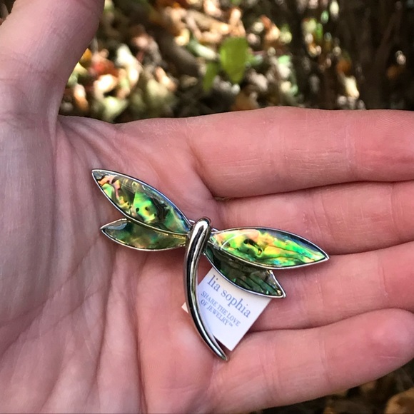 Lia Sophia☀️Dragonfly brooch - Picture 2 of 3